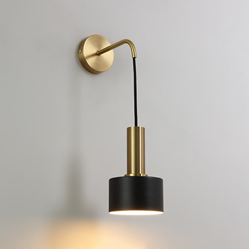 Mur cylindrique postmoderne Light Golden Frame Mur Mury Light pour le salon CHAMBRE