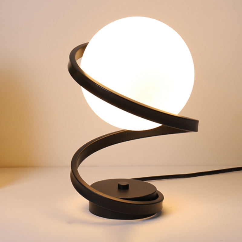 Lampade da tavolo moderne per camera da letto con paralume in vetro per soggiorno camera da letto