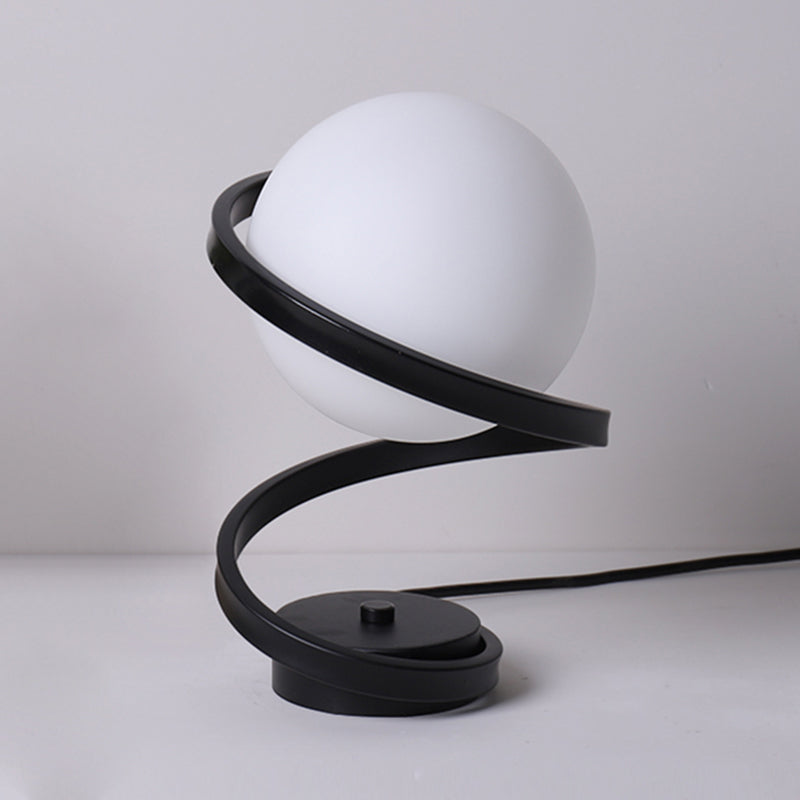 Lampade da tavolo moderne per camera da letto con paralume in vetro per soggiorno camera da letto