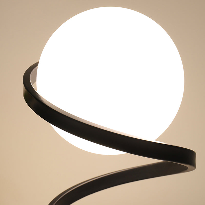 Lampade da tavolo moderne per camera da letto con paralume in vetro per soggiorno camera da letto