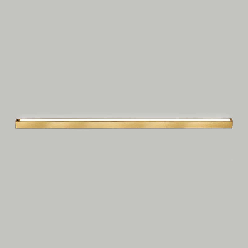 Aluminum Bar Shaped Floor Light Minimalist Living Room LED Floor Lamp against Wall
