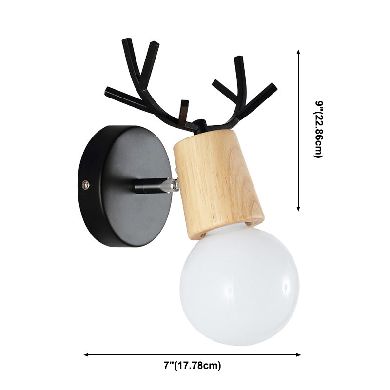 Modern Wood Wall Splocke One Blub Wall Lights Lightsing para dormitorio