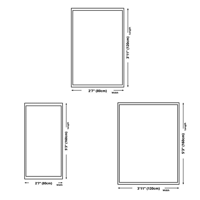 Simple Modern Rug Grey Striped Non-Slip Backing Indoor Rug for Living Room