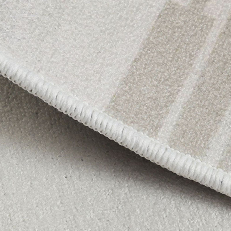 Minimalist Carpet Washable Contrast Panel Rug Polyster Non-Slip Backing Area Rug for Living Room