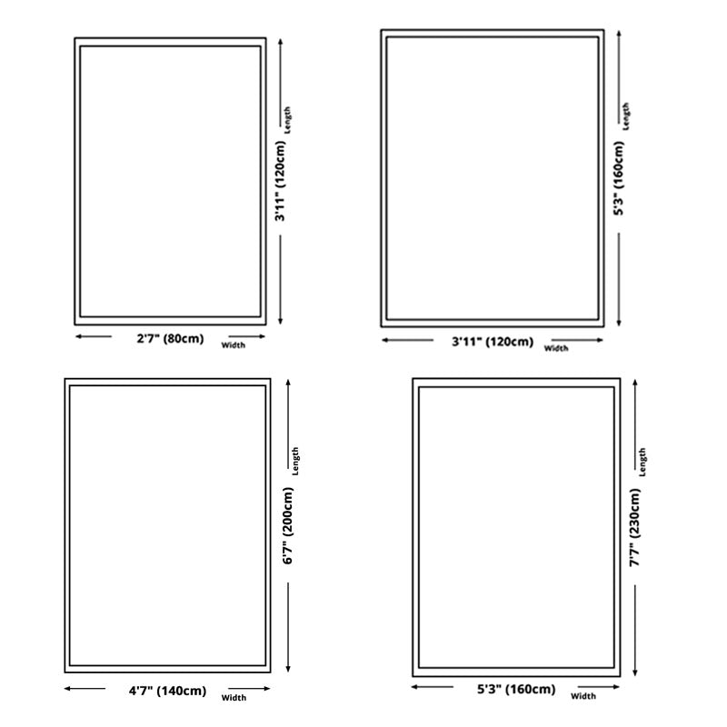 Green Modern Area Carpet Animals Pattern Polyester Area Rug Stain Resistant Rug for Home Decor