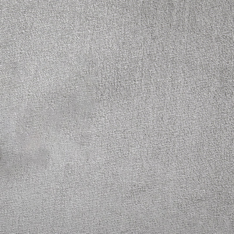 Grey Living Room Area Carpet Solid Color Polyester Area Rug Stain Resistant Easy Care Rug