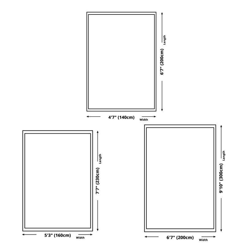 Dark Grey Rug Polyester Striped Indoor Rug Stain Resistant Rug for Living Room