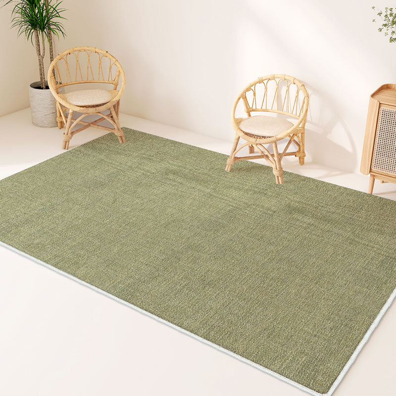 Modern Polyester Carpet Trendy Solid Color Area Rug Non-Slip Backing Rug for Living Room