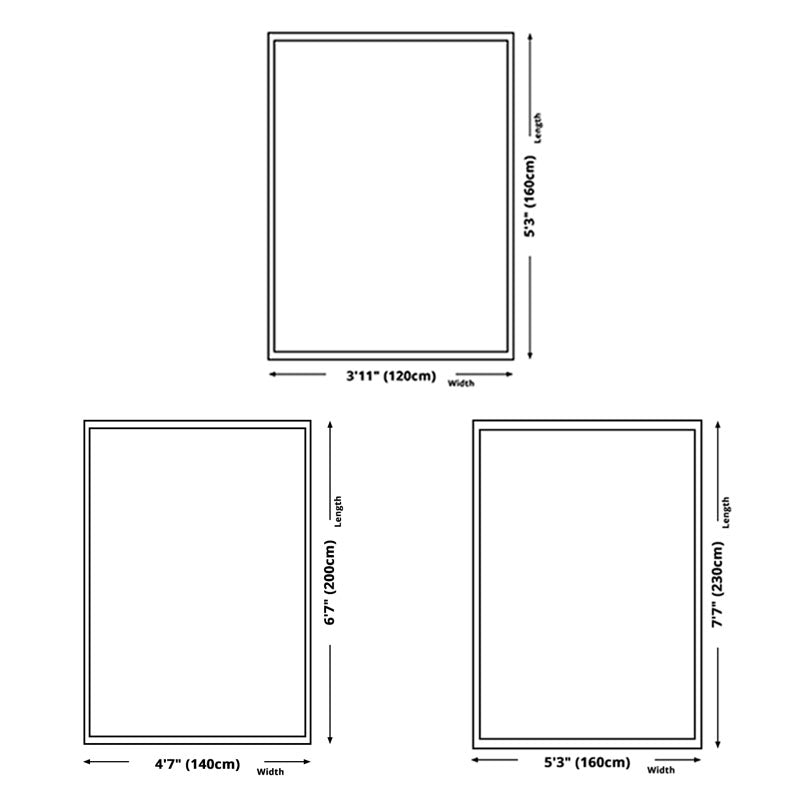 Contemporary Indoor Rug Minimalist Stripe Print Polyster Carpet Non-Slip Rug for Living Room