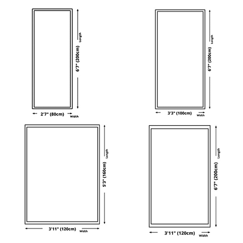 Black Simple Carpet Polyester Graphic Carpet Non-Slip Backing Carpet for Home Decoration