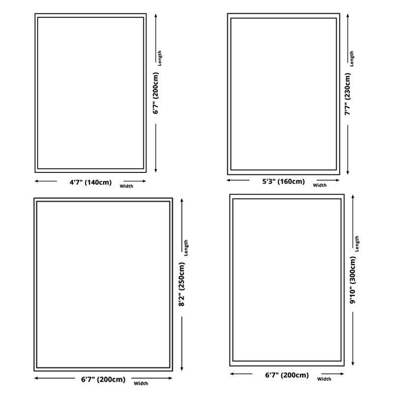 Black Simple Carpet Polyester Graphic Carpet Non-Slip Backing Carpet for Home Decoration