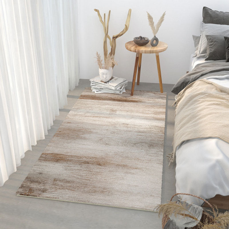 Black Simple Carpet Polyester Graphic Carpet Non-Slip Backing Carpet for Home Decoration