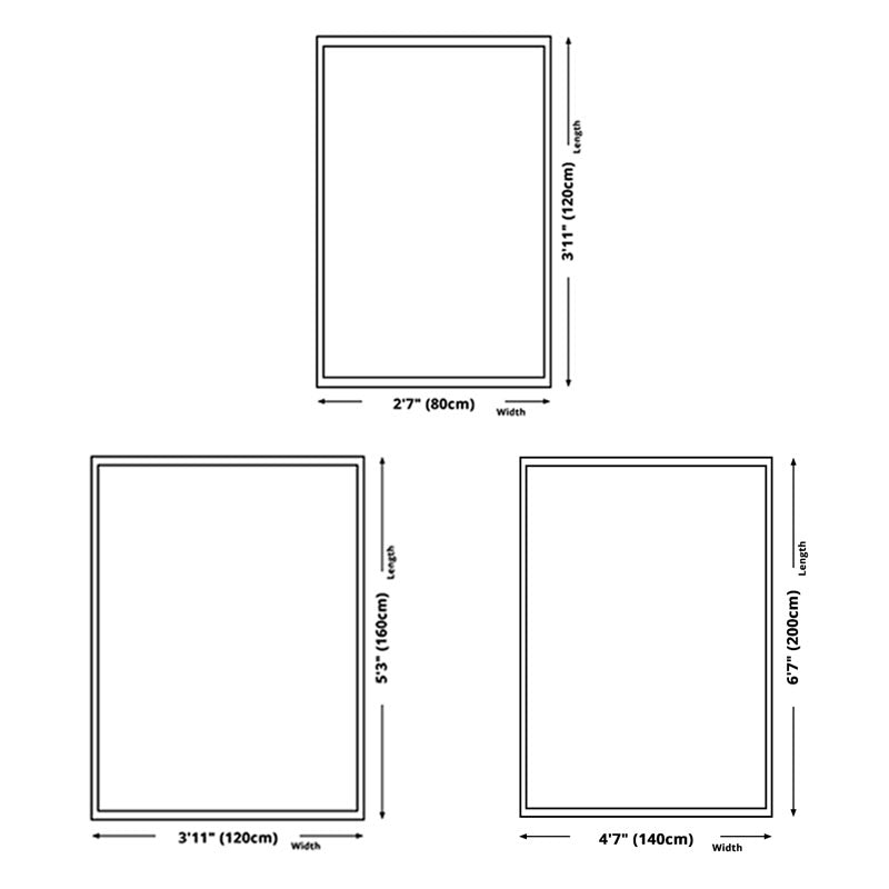 Green Abstract Pattern Area Rug Modern Polyester Area Carpet Stain Resistant Rug for Living Room