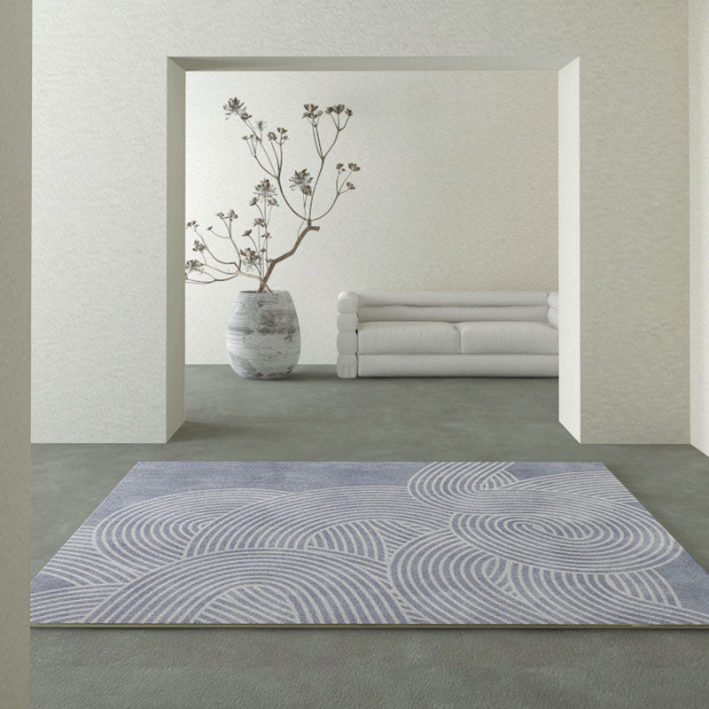 Light Brown Modern Carpet Polyester Graphic Carpet Washable Carpet for Living Room