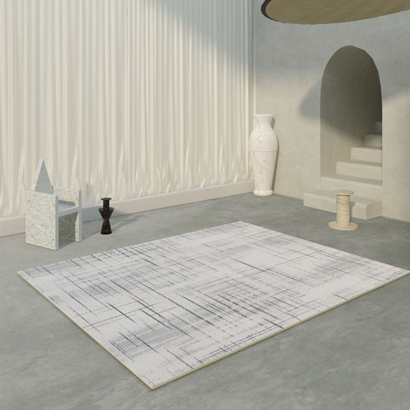 Light Brown Modern Carpet Polyester Graphic Carpet Washable Carpet for Living Room