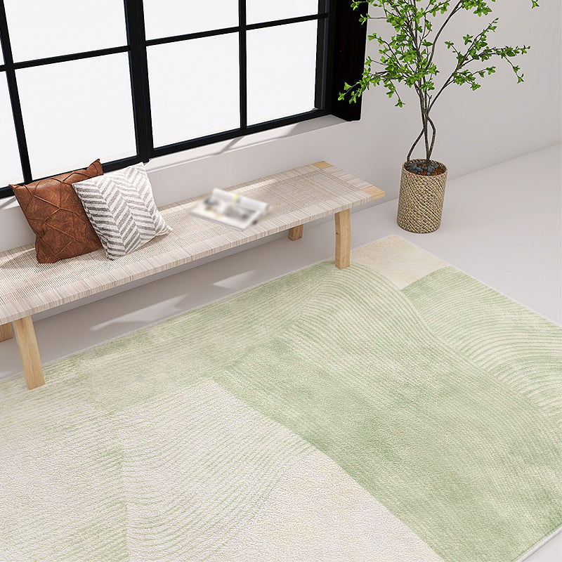 Simplicity Area Carpet Modern Rug Polyester Stain Resistant Area Rug for Living Room