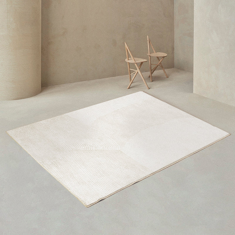 Simplicity Area Carpet Modern Rug Polyester Stain Resistant Area Rug for Living Room