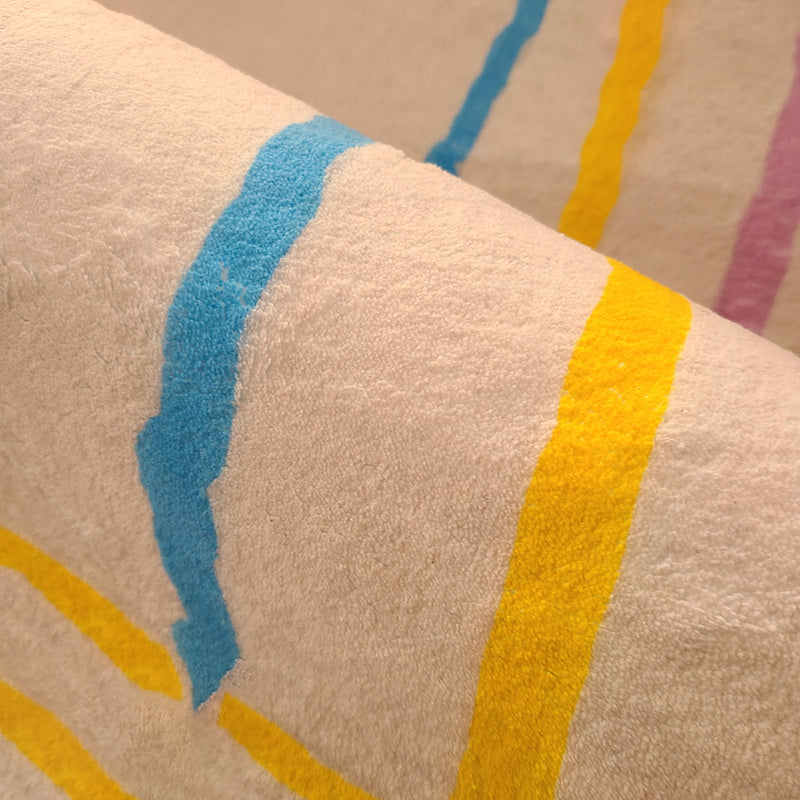 Modern Living Room Area Carpet Tribal Pattern Polyester Area Rug Easy Care Rug