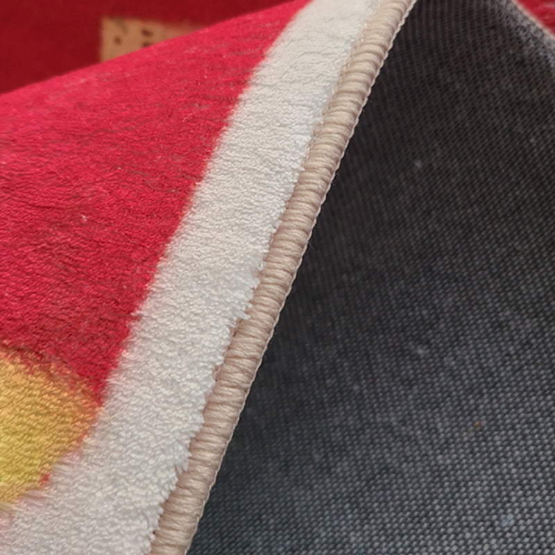 Modern Living Room Area Carpet Tribal Pattern Polyester Area Rug Easy Care Rug