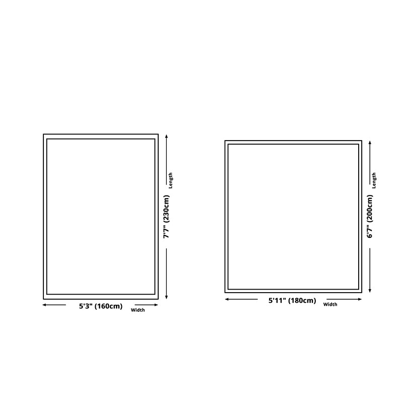 Modern Geometric Print Area Carpet Grey Polyester Area Rug Non-Slip Backing Rug for Bedroom