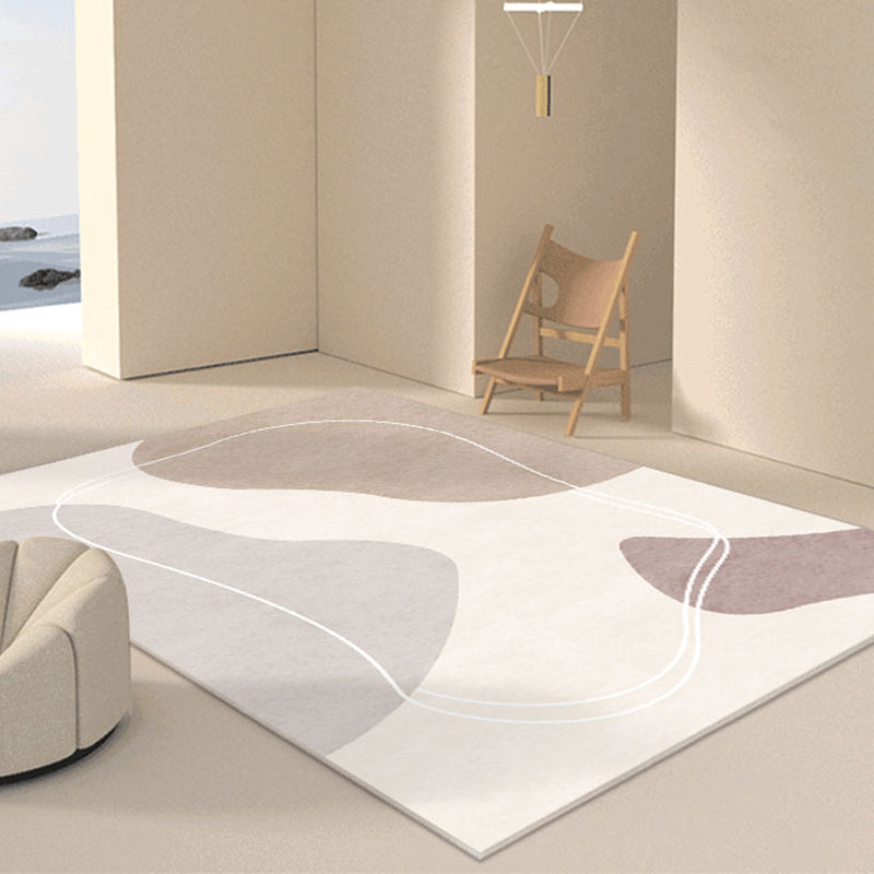Tapis noir simple en Polyester, bloc de couleur, avec envers antidérapant, pour la décoration de la maison