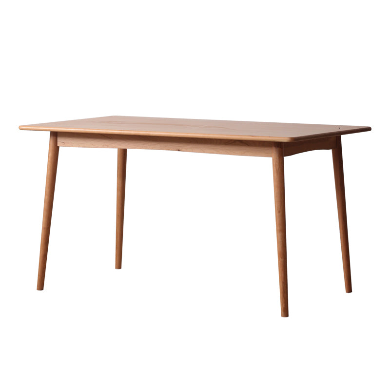 Contemporary Table Solid Wood Dining Table Rectangle for Dining Room Home