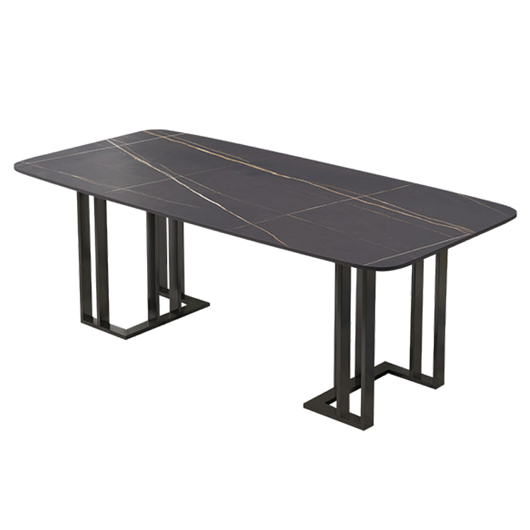 Table à manger de luxe traditionnelle table de sites à manger en marbre pour salle à manger