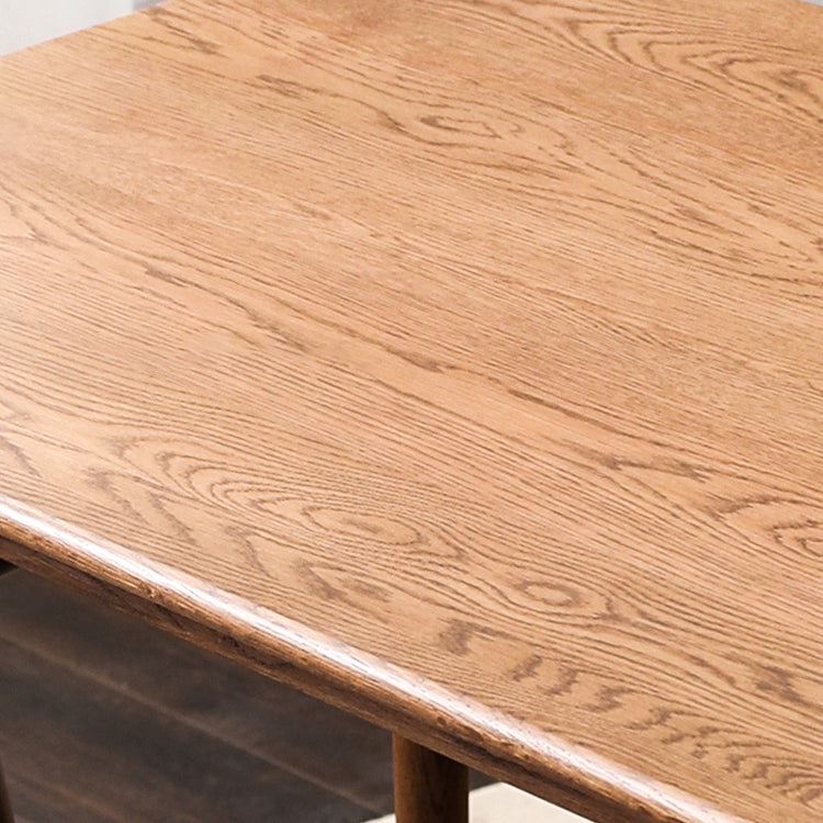 Mesa de comedor de madera rectangular mesa blanca moderna en la naturaleza con 4 patas
