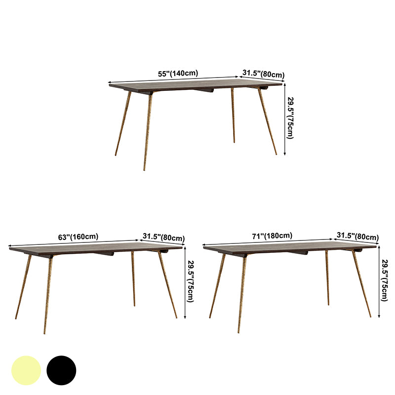 Table à manger en bois massif en chêne