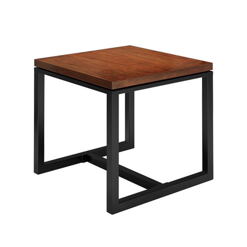 Tavolo da cucina in legno in legno massiccio industriale Tavolo quadrata marrone per sala da pranzo