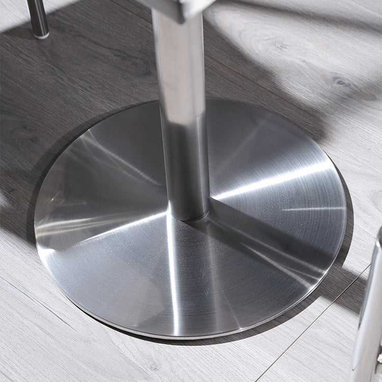 Industrial Dining Room Table Stainless Steel Table with Pedestal Table