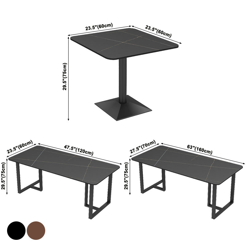 Industrial Style Dinner Room Kitchen Table Metal Base Table for Dinning Room