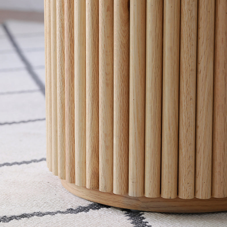 Mesa de comedor moderna de color de madera con madera sólida de pino