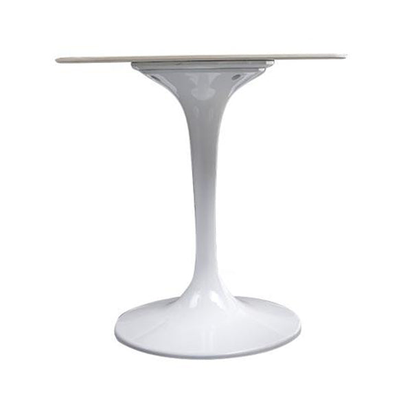 Modern Style Sintered Stone Scratch Resistant Dining Table Single Pedestal Base Round Table for Home