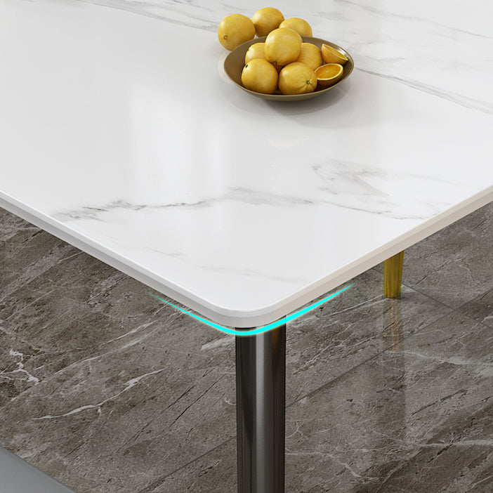 Hedendaagse standaard gesinterde stenen top eettafel rechthoek eettafel voor keuken