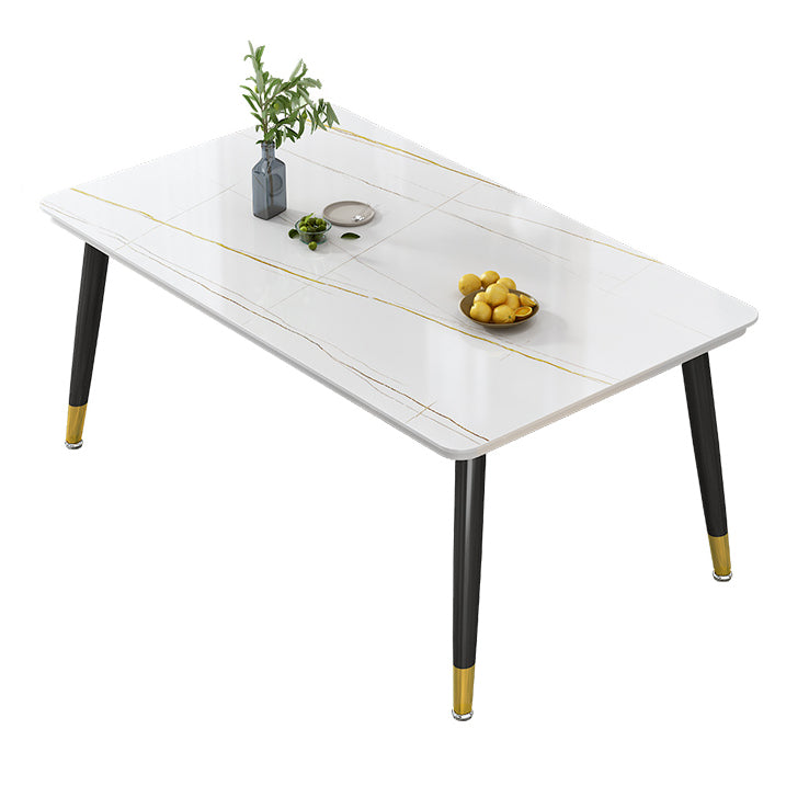 Hedendaagse standaard gesinterde stenen top eettafel rechthoek eettafel voor keuken