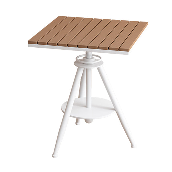 Industrial Dining Room Table Pedestal Table for Home Kitchen Dinner,21.7"L x 21.7"W
