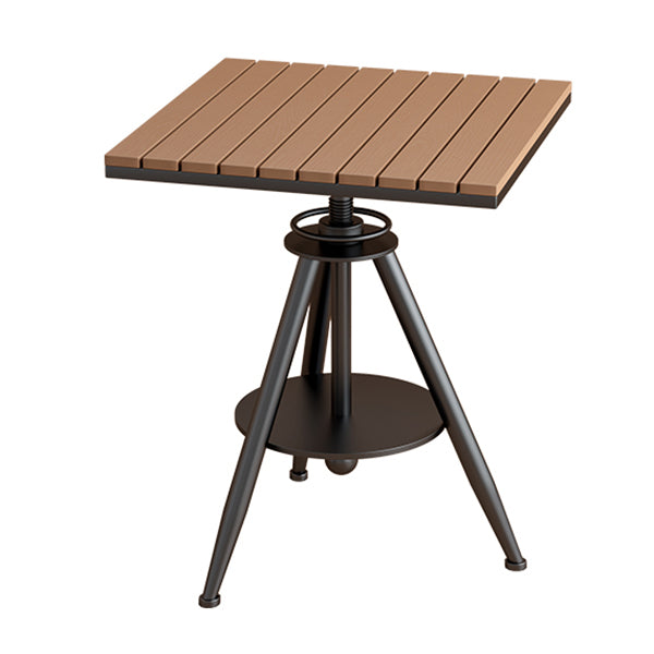 Industrial Dining Room Table Pedestal Table for Home Kitchen Dinner,21.7"L x 21.7"W