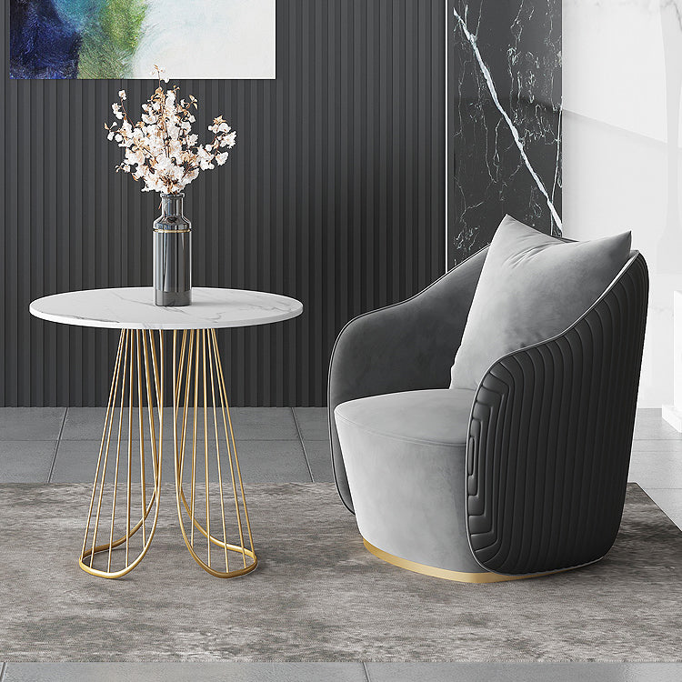 Tradizionale sito da pranzo rotondo di lusso tavolo in pietra sala da pranzo mobili per la casa