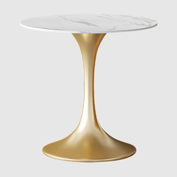 Tradizionale sito da pranzo rotondo di lusso tavolo in pietra sala da pranzo mobili per la casa