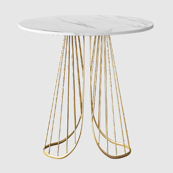 Tradizionale sito da pranzo rotondo di lusso tavolo in pietra sala da pranzo mobili per la casa