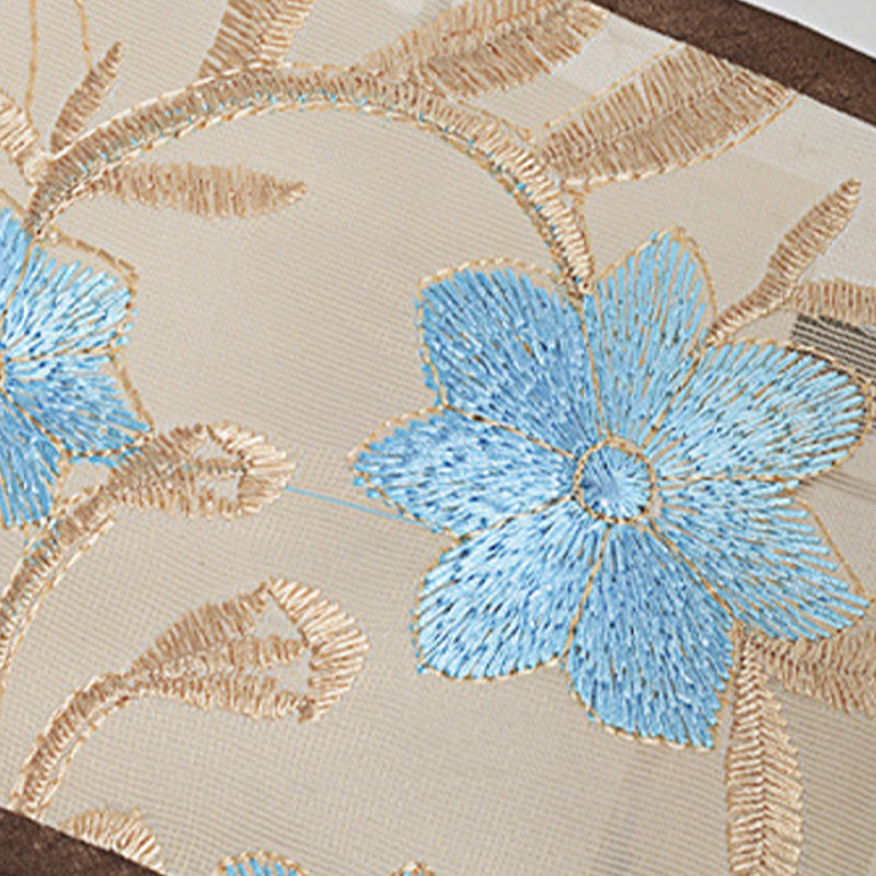 3/5/7 Heads Flush Lamp Chinese Style Fabric Flush Ceiling Light for Living Room Dinning Room