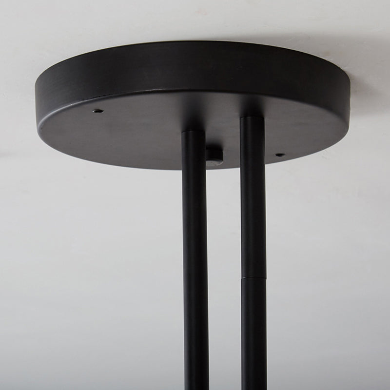 Lampade a sospensione rotonda moderna lampada lampadario a più luci con ombra acrilica bianca