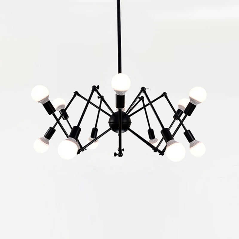 Spider hanger verlichtingsarmaturen Moderne multidichte gouden kroonluchter lamp voor restaurant