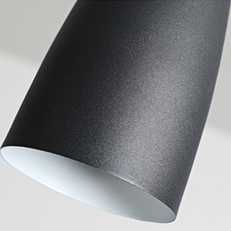 Lámpara colgante colgante moderna de Macaron Bell Luces colgantes de metal para restaurante para restaurante