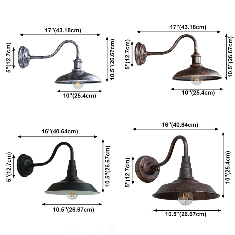 American Industrial Style Wall Mount Light Vintage Indoor Outdoor Wall Sconce Lighting Fixture
