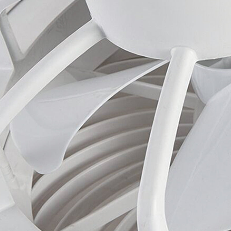 Lámpara de ventilador en forma de tambor rosa caricatura led metal semi flush luz para habitación infantil