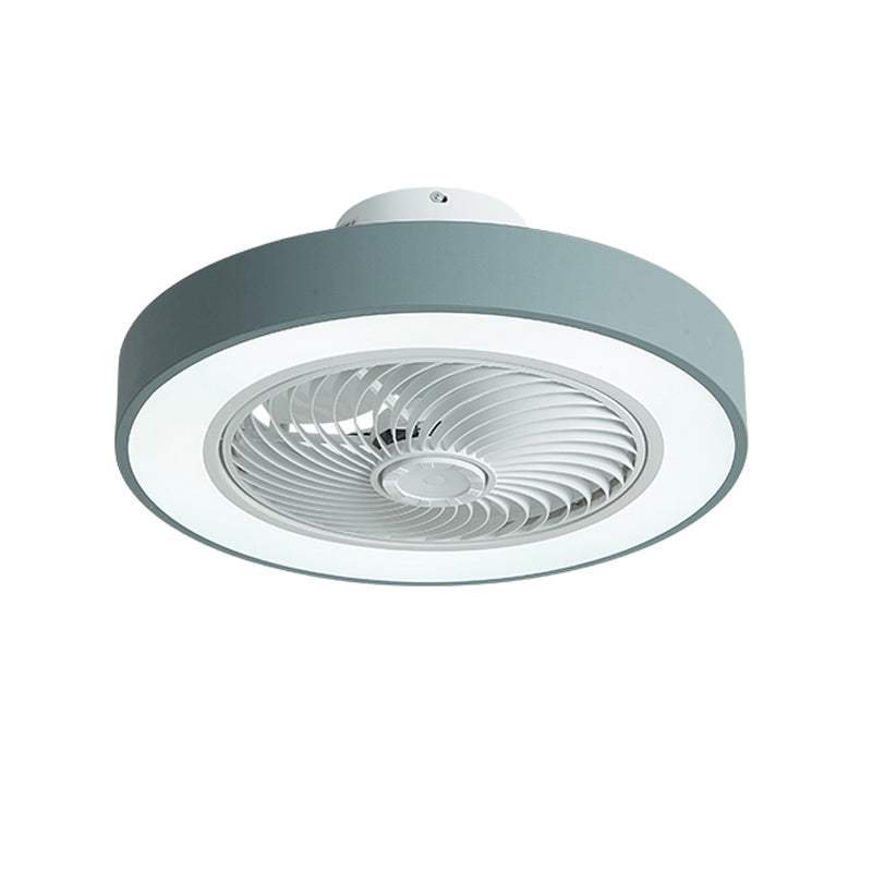 Makkaron -trommelförmige Lüfterbeleuchtung Acryl Kinder Schlafzimmer LED SEMI BUSH MOUNT LAMPE