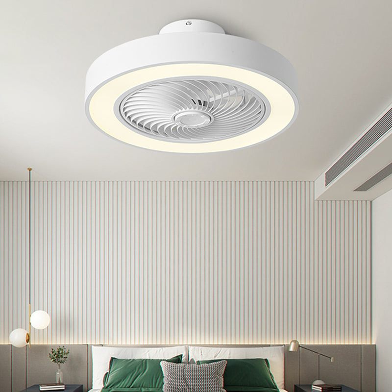 Makkaron -trommelförmige Lüfterbeleuchtung Acryl Kinder Schlafzimmer LED SEMI BUSH MOUNT LAMPE