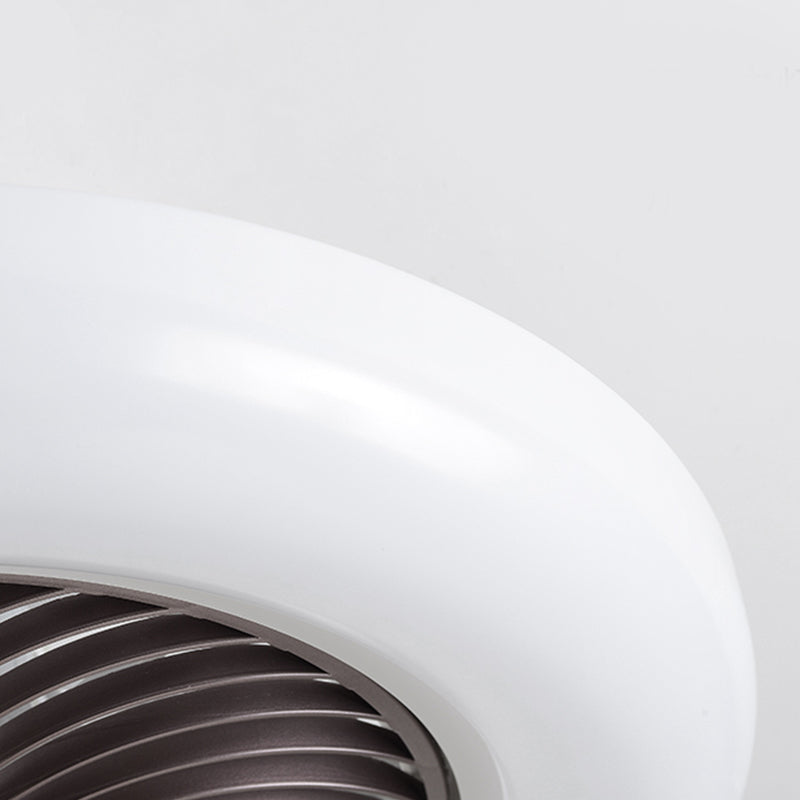 Stilvolle minimalistische runde Lüfterlampe Acryl Schlafzimmer LED SEMI BUSH MOUNT Deckenleuchte